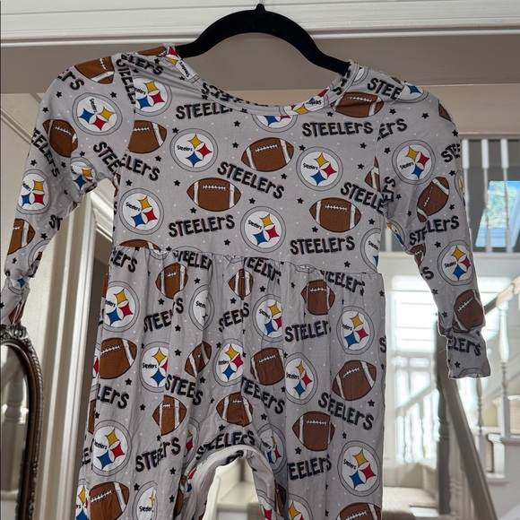 NWOT Steelers Toddler Bamboo Romper - Picture 2 of 5